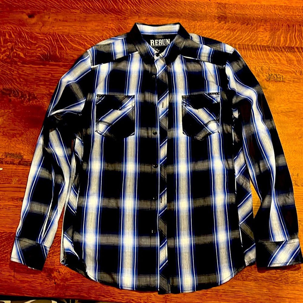 💙RERUN BUTTON DOWN MENS LARGE💙
